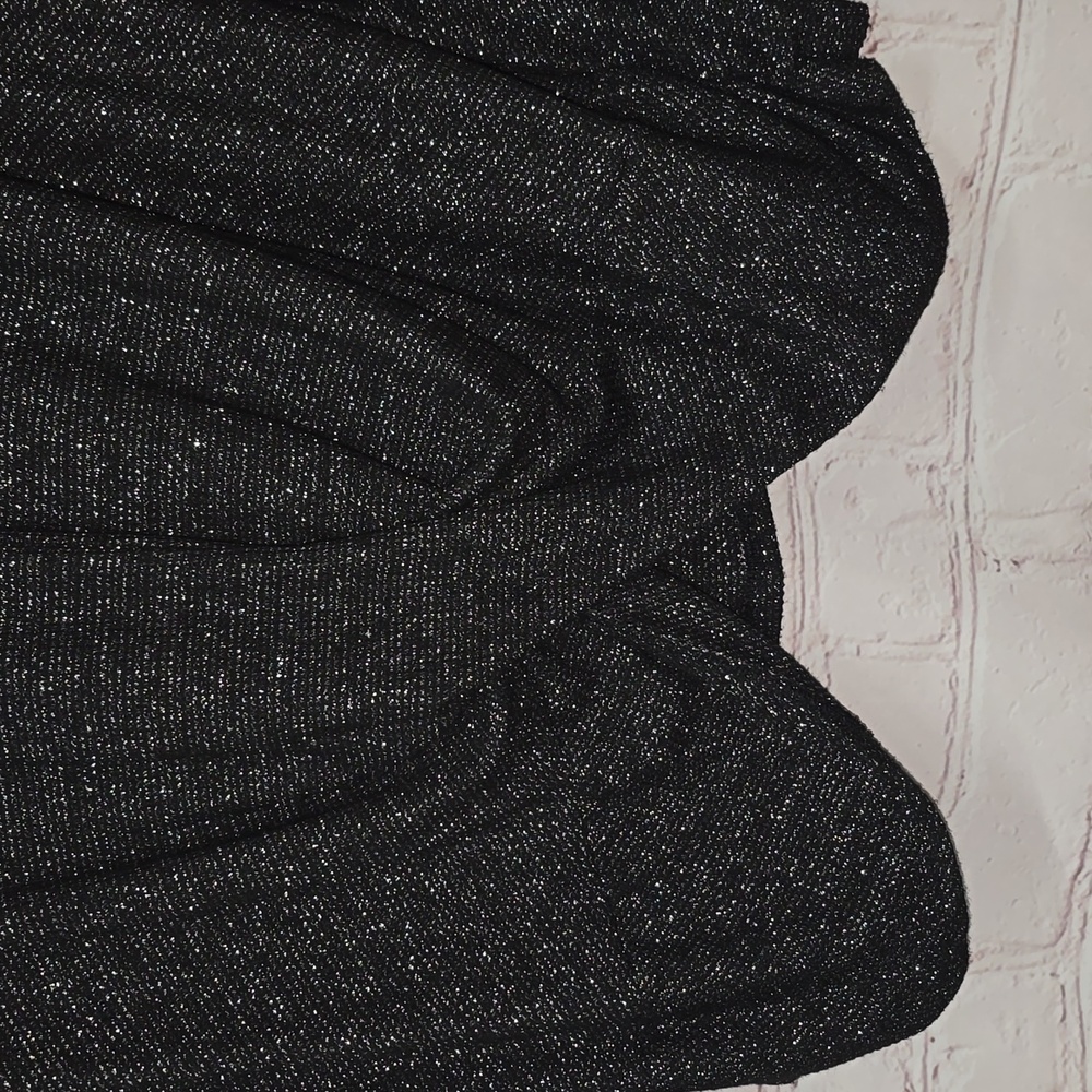CATO Black Silver Metallic Lightweight Sweater Womens Size 18/20W - Picture 6 of 11